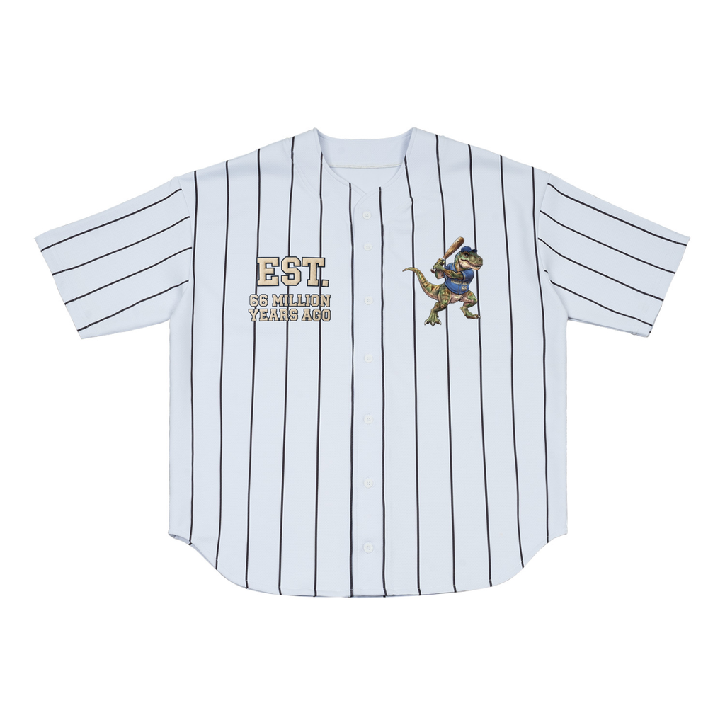 Paleo Planet Pinstripe Baseball Jersey