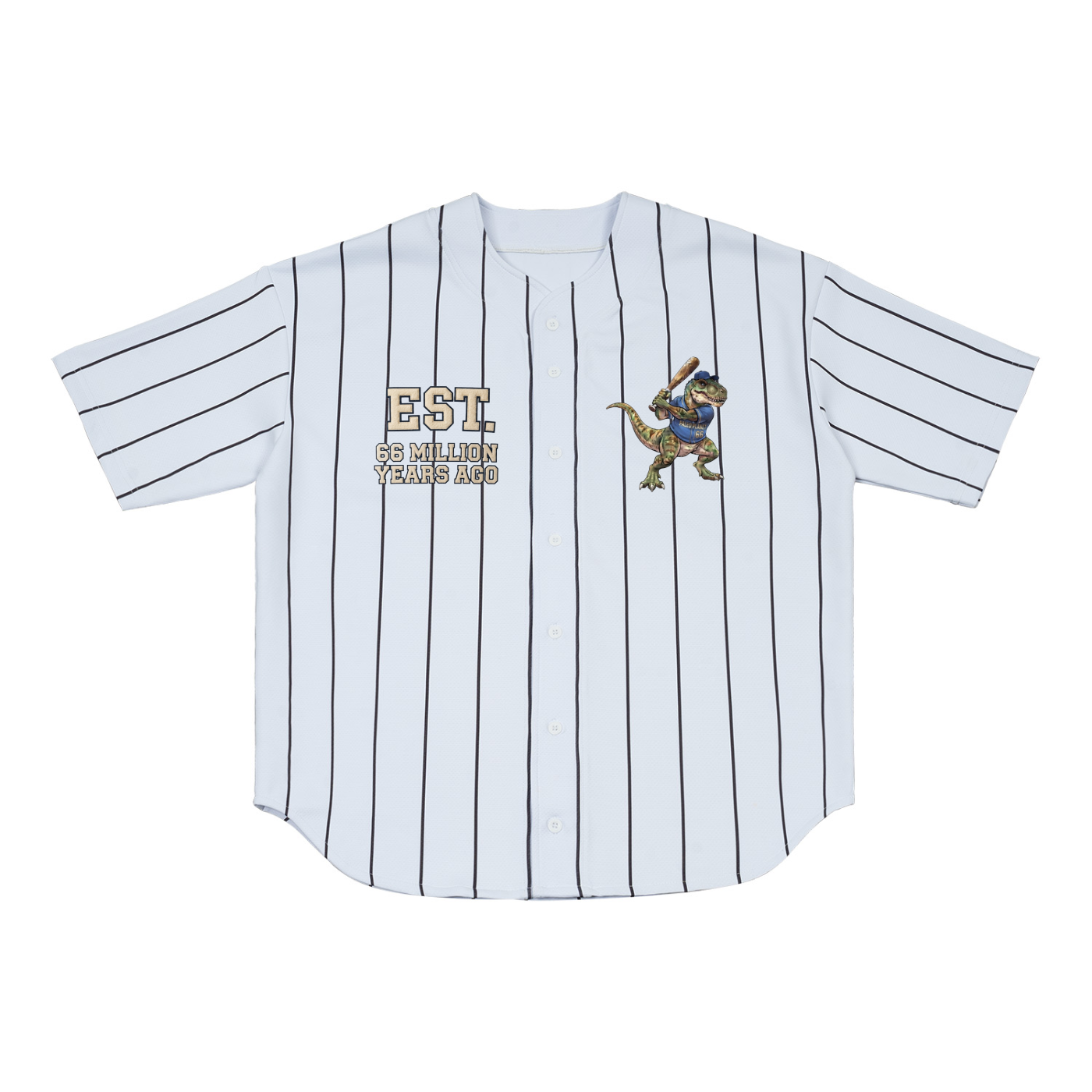 Paleo Planet Pinstripe Baseball Jersey
